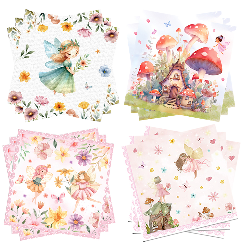 Bonsai Garden Ideas - 20/40/80pcs Fairy Paper Napkin Fairy Party