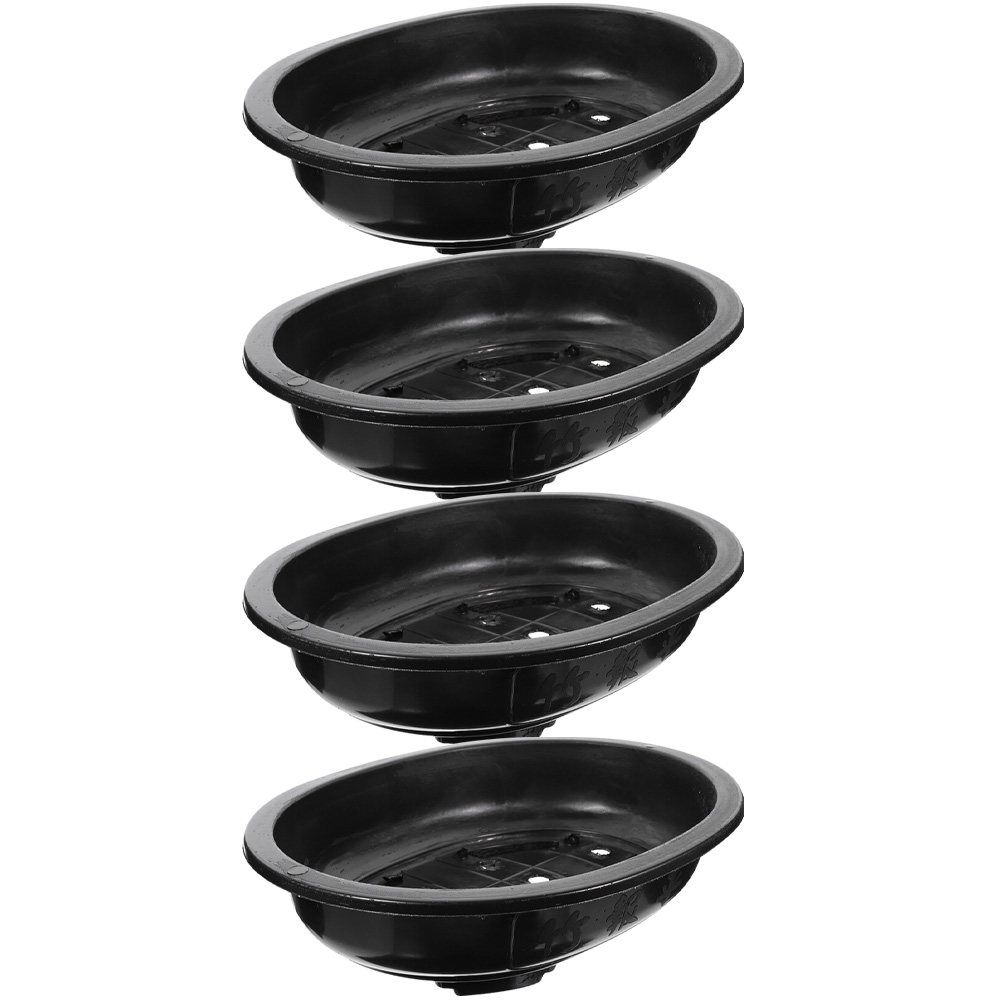 4Pcs Oval Bonsai Flowerpot Hig - Bonsai Vertical Garden review and price