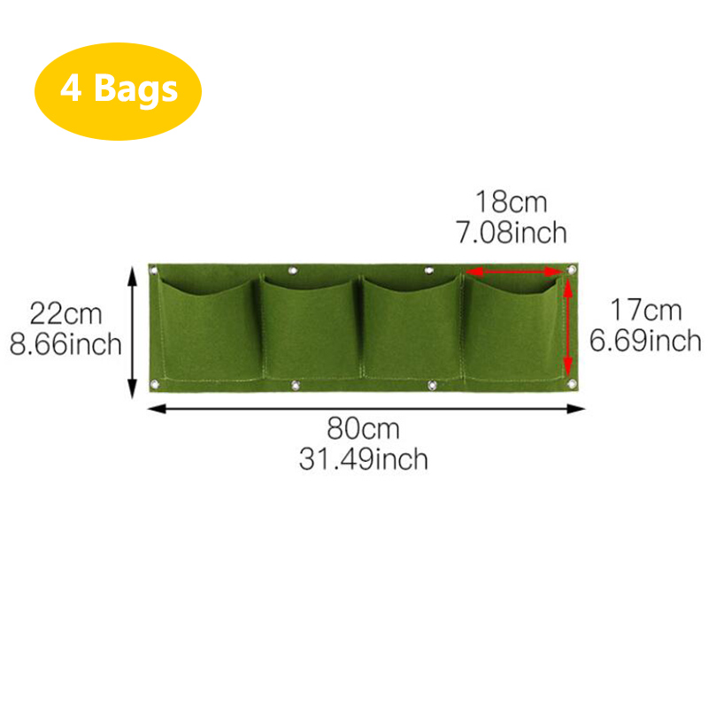 Wall Hanging Planting Bags Poc - Bonsai Vertical Garden review and price
