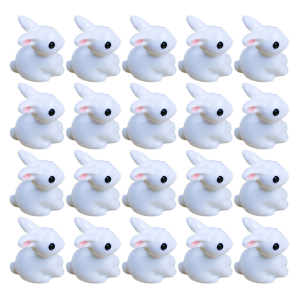 20Pcs Rabbit Ornament Resin Cr - Bonsai Garden Layout review and price
