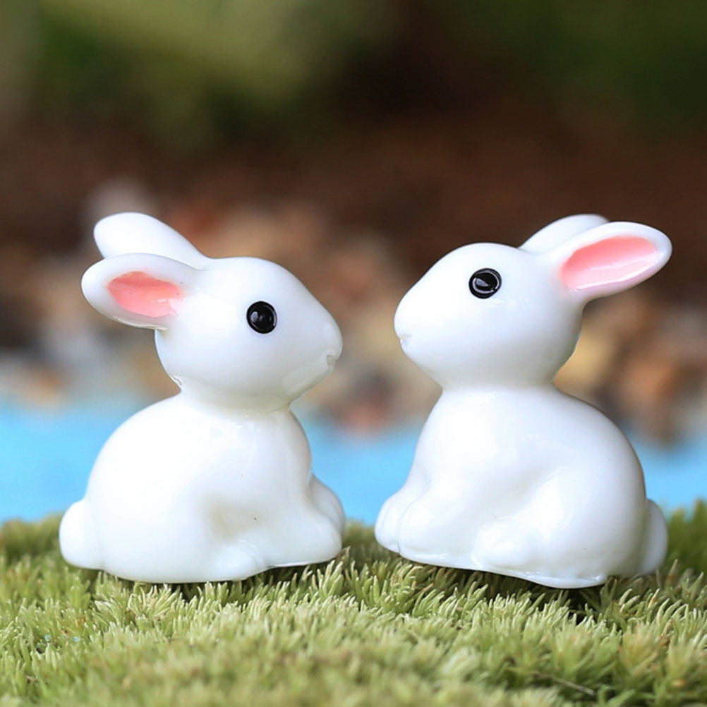 20Pcs Rabbit Ornament Resin Cr - Bonsai Garden Layout review and price