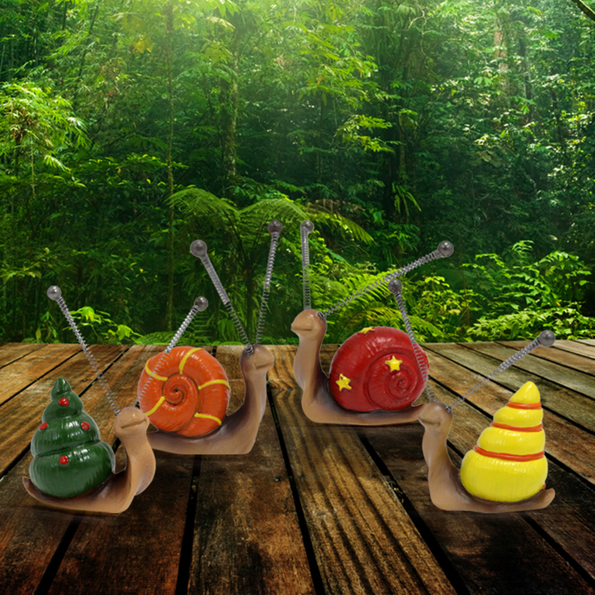 4pcs, Mini Snail Sculpture Bon - Bonsai Garden Ideas review and price