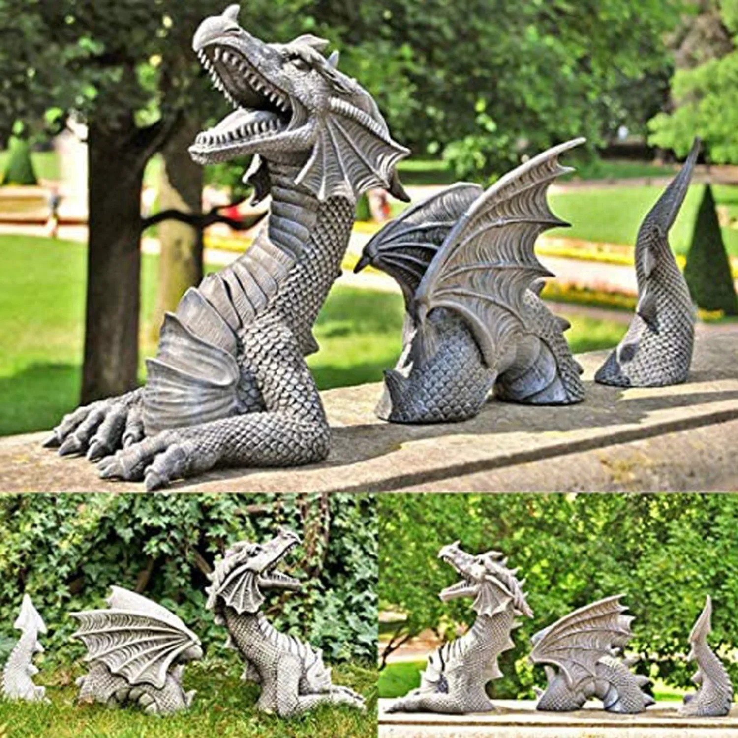 Dragon Sculptures Resin Giant  - Bonsai Garden Ideas review and price
