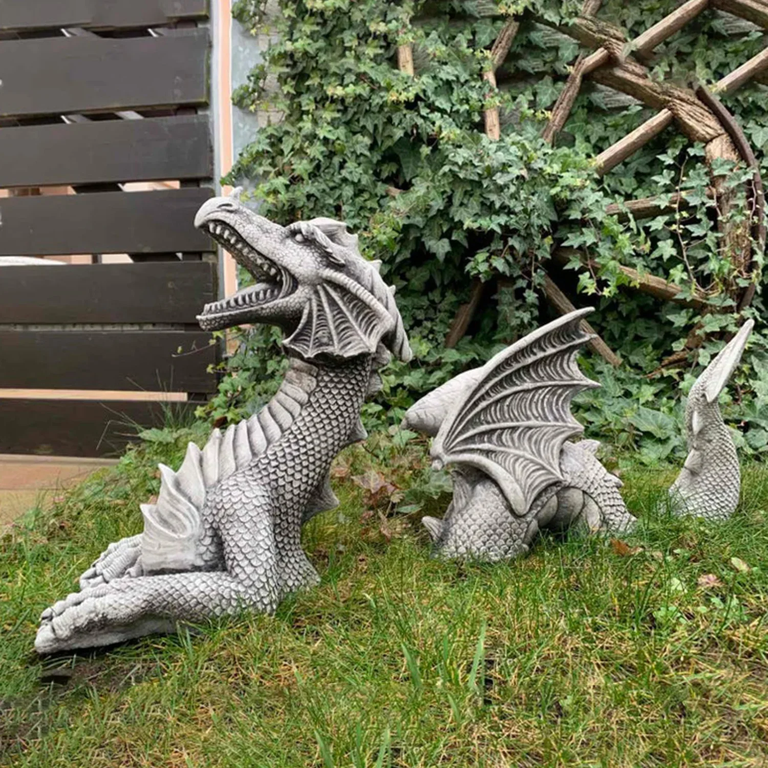 Dragon Sculptures Resin Giant  - Bonsai Garden Ideas review and price