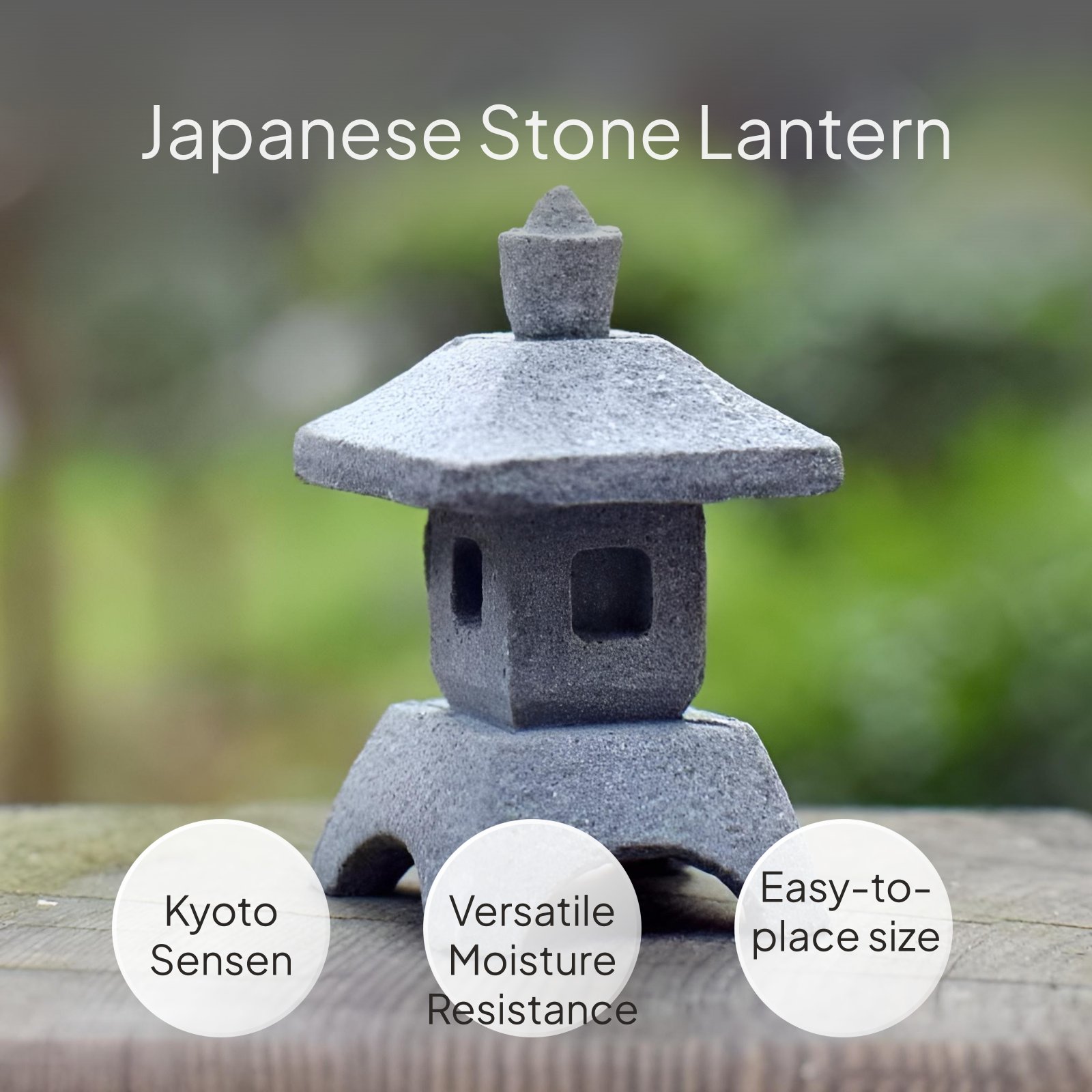 Japanese Sandstone Lantern Gar - Bonsai Garden Japan review and price