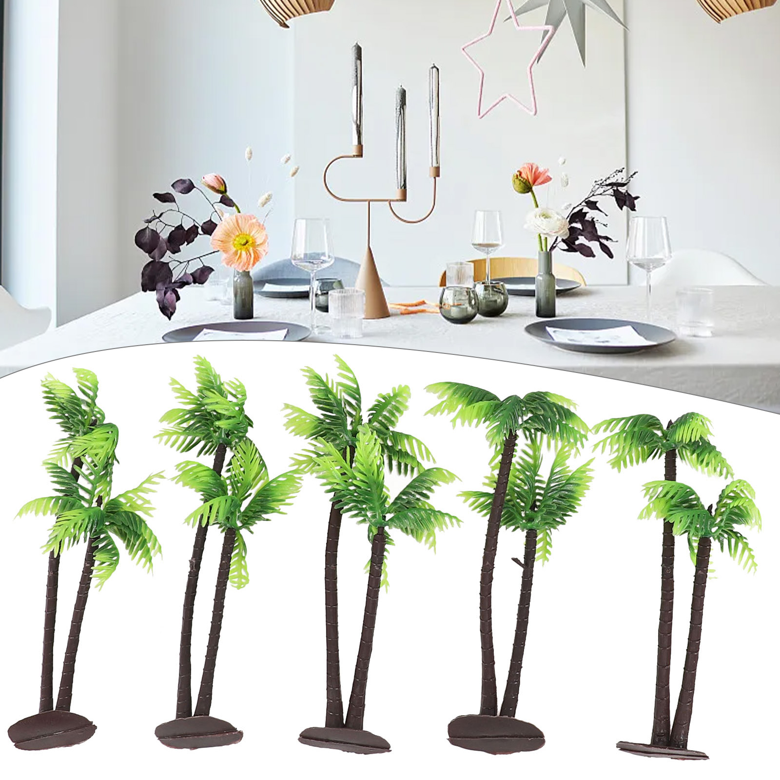 5Pcs Artisan-Inspired Coconut  - Bonsai Garden Layout review and price