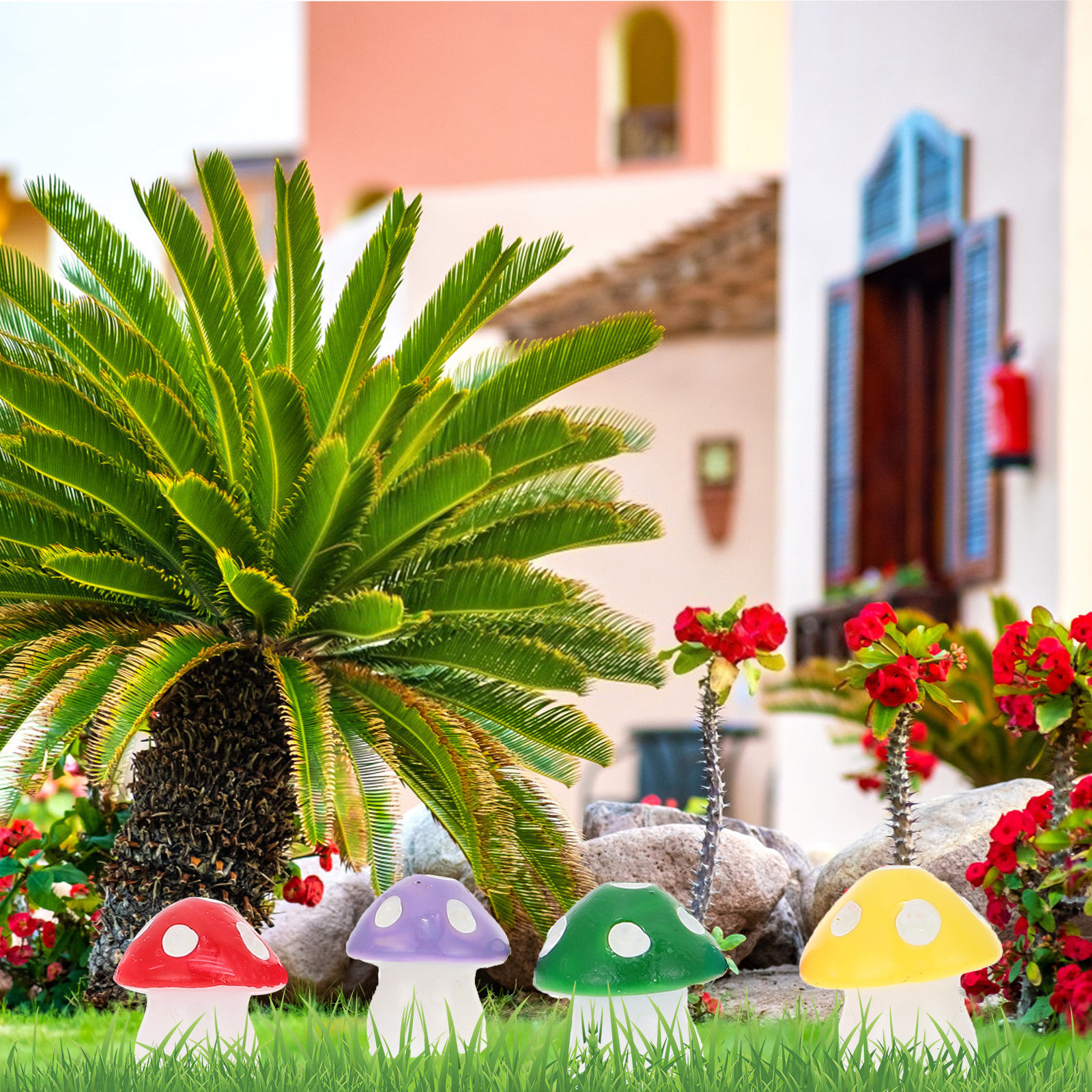 20Pcs Resin Mushroom Decor Col - Bonsai Garden Layout review and price