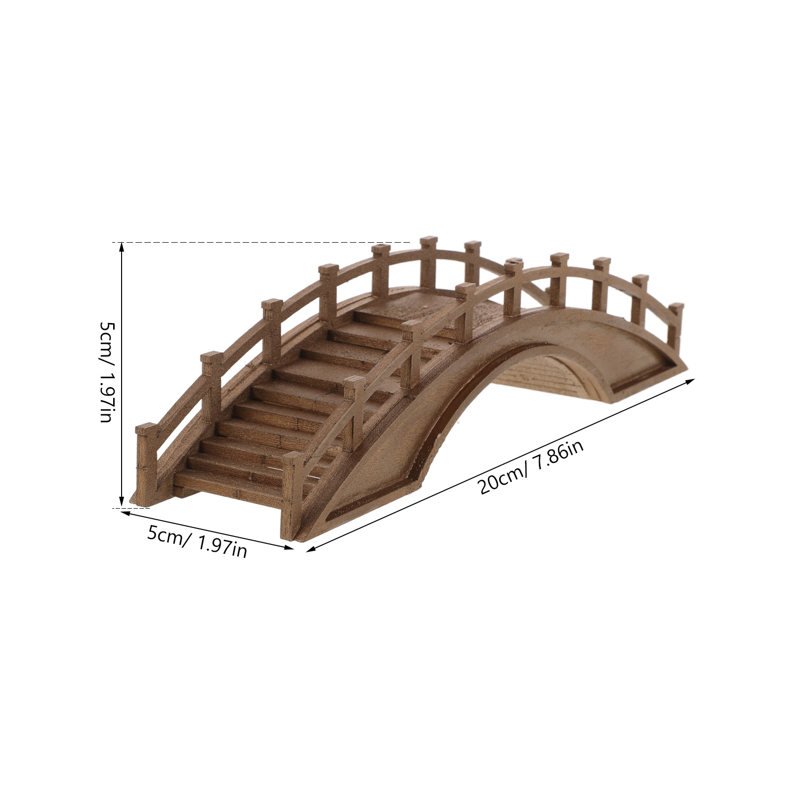 Handcrafted Wood Mini Arch Bri - Bonsai Garden Layout review and price