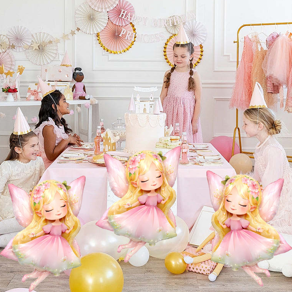 Pink Fairy Foil Balloon Girls  - Bonsai Garden Ideas review and price