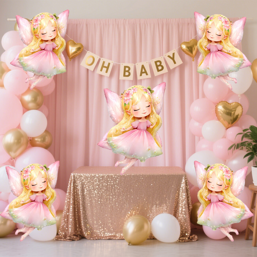 Pink Fairy Foil Balloon Girls  - Bonsai Garden Ideas review and price