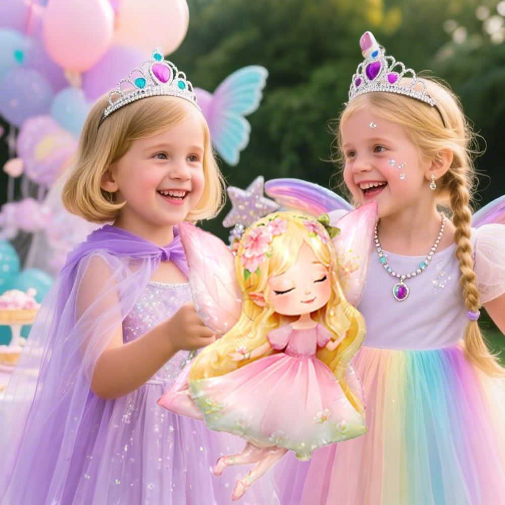 Pink Fairy Foil Balloon Girls  - Bonsai Garden Ideas review and price