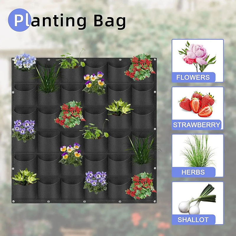 Wall Hanging Planting Bag Mult - Bonsai Vertical Garden review and price